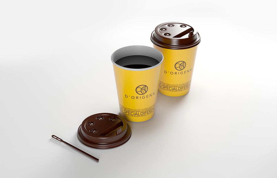 上海德倫特咖啡品牌標志設計-1